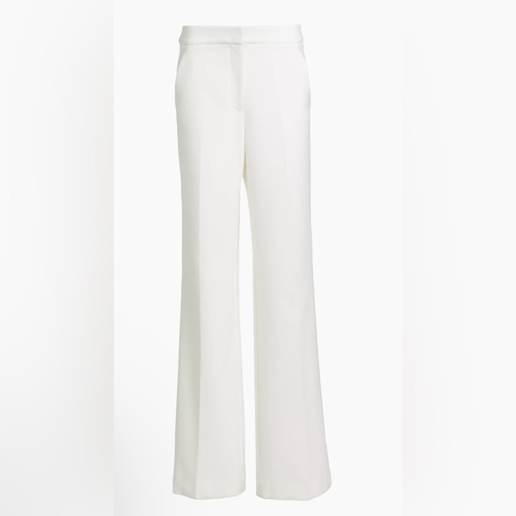 Veronica Beard Tonelli Pant with side stripe off white 2